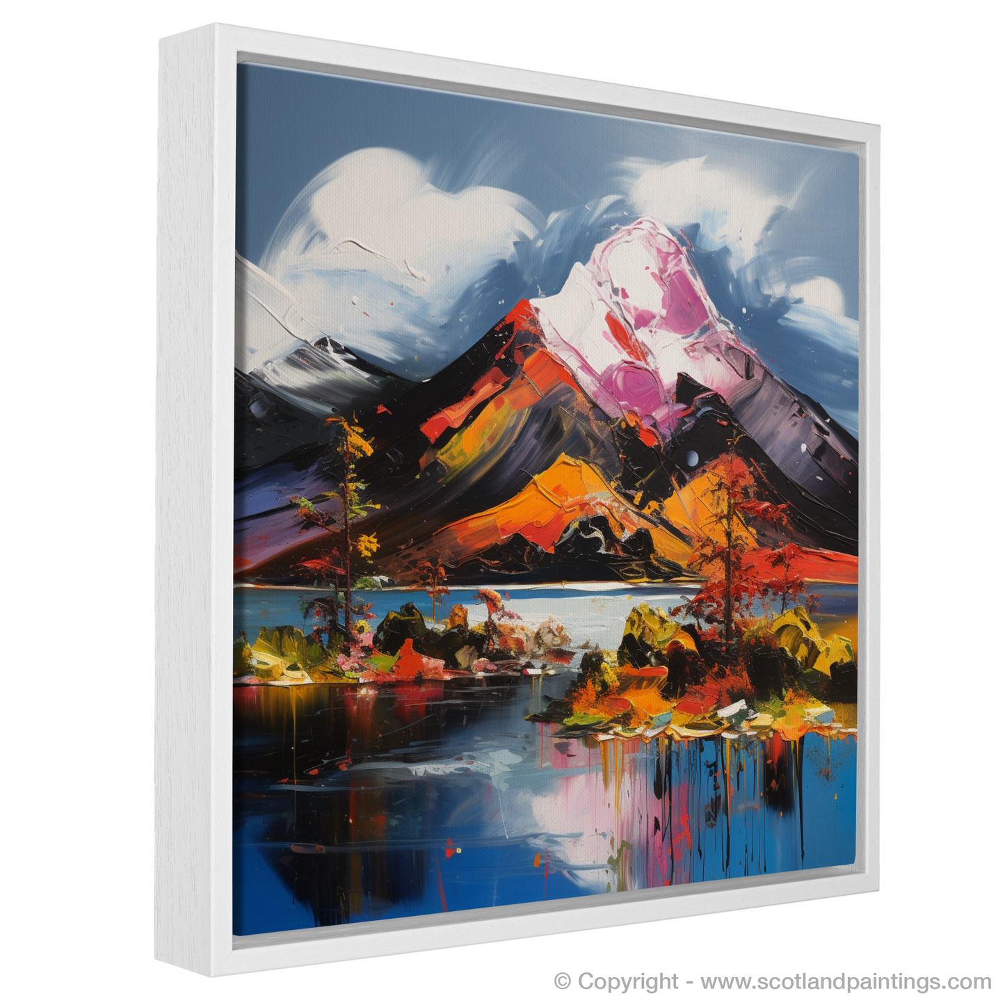 Painting and Art Print of Ben Lomond entitled "Ben Lomond in Expressionist Verve".