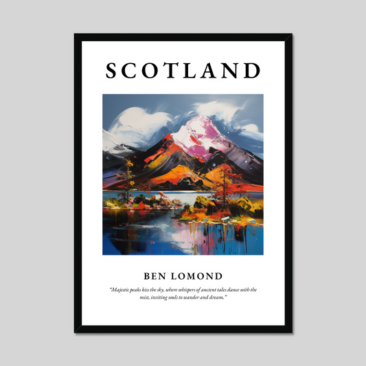 Poster of Ben Lomond, Scotland.