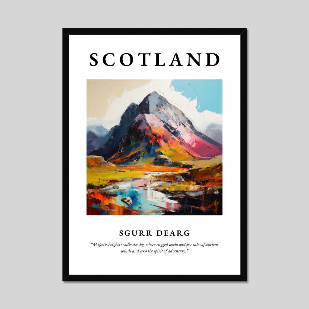 Poster of Sgurr Dearg, Scotland.