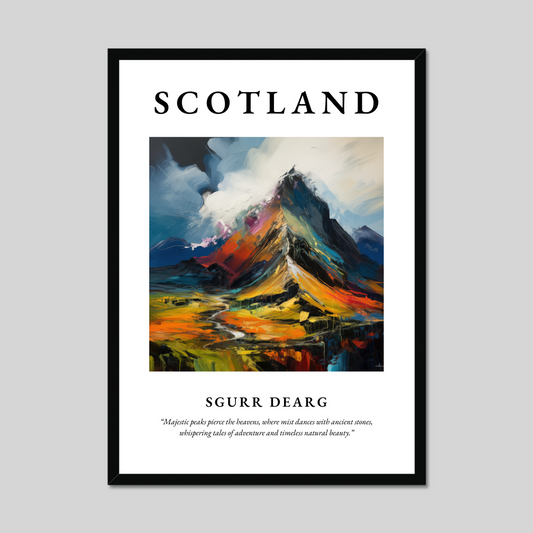 Poster of Sgurr Dearg, Scotland.