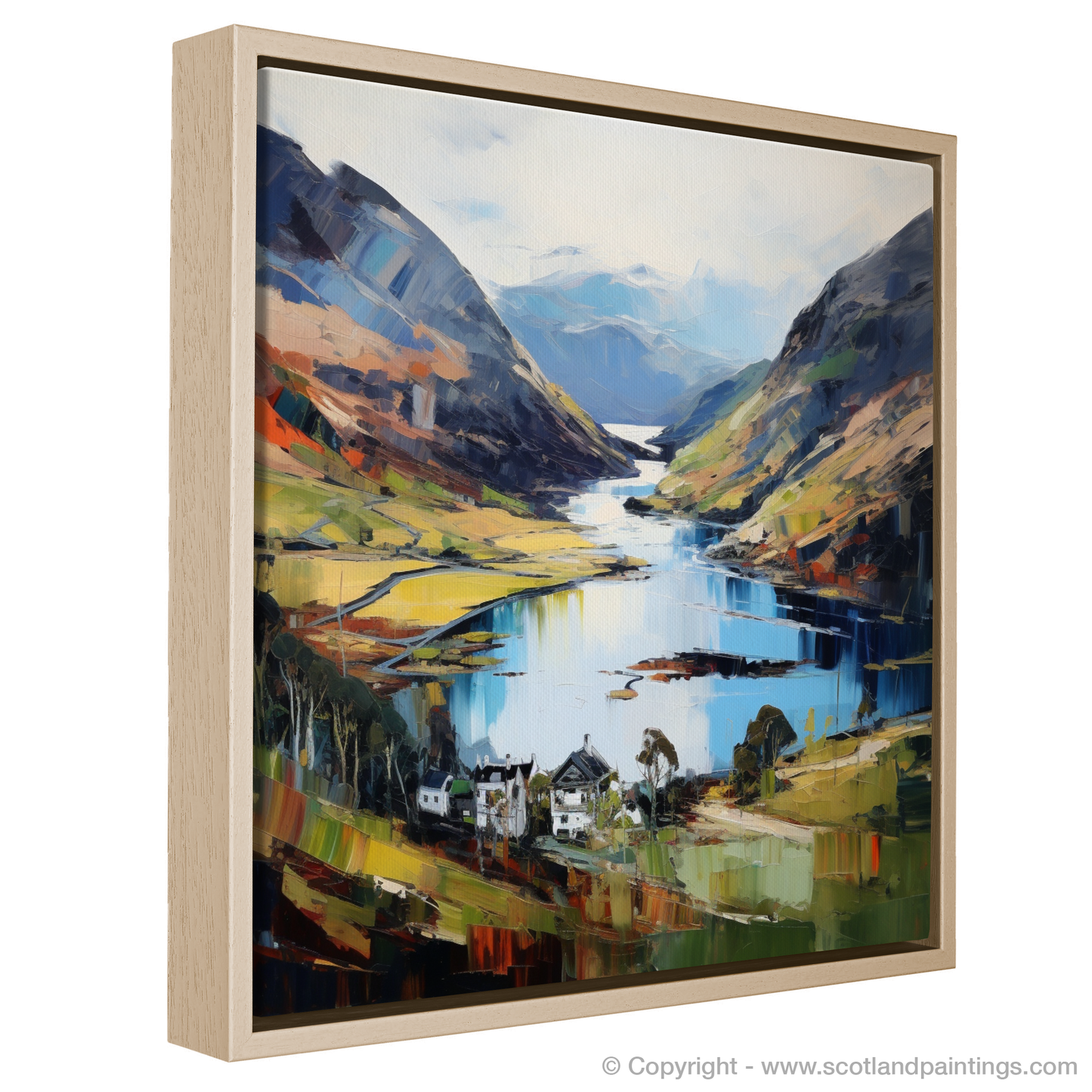 Painting and Art Print of Glenfinnan, Highlands entitled "Glenfinnan's Vivid Expression".