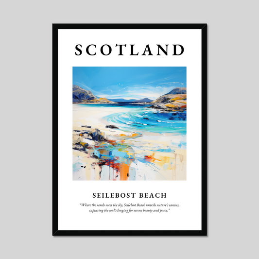 Poster of Seilebost Beach, Scotland.