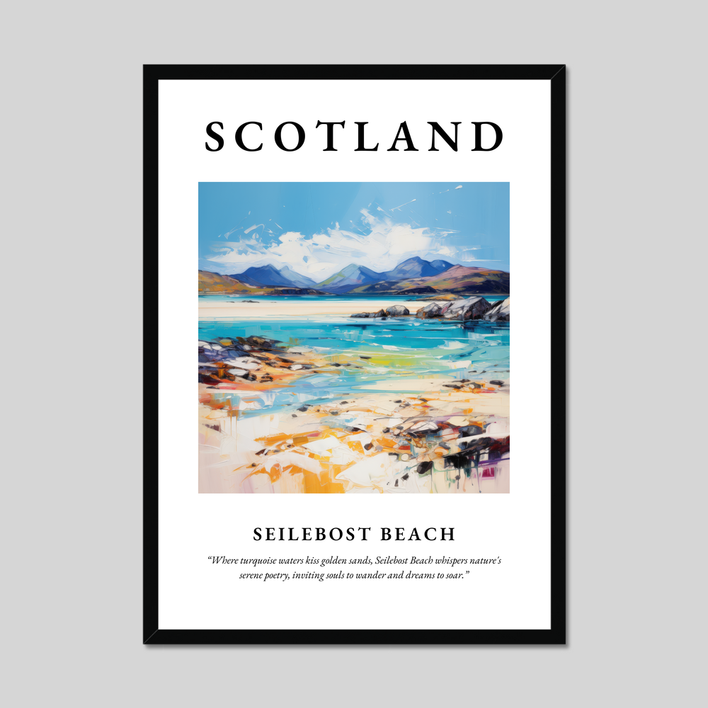 Poster of Seilebost Beach, Scotland.