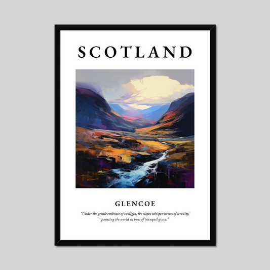 Poster of Glencoe, Scotland.