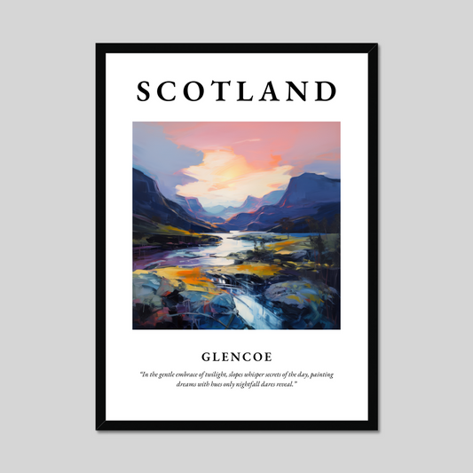 Poster of Glencoe, Scotland.