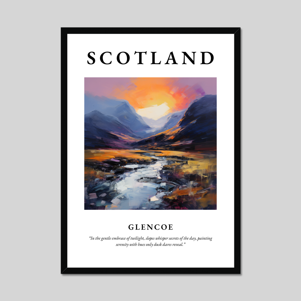 Poster of Glencoe, Scotland.