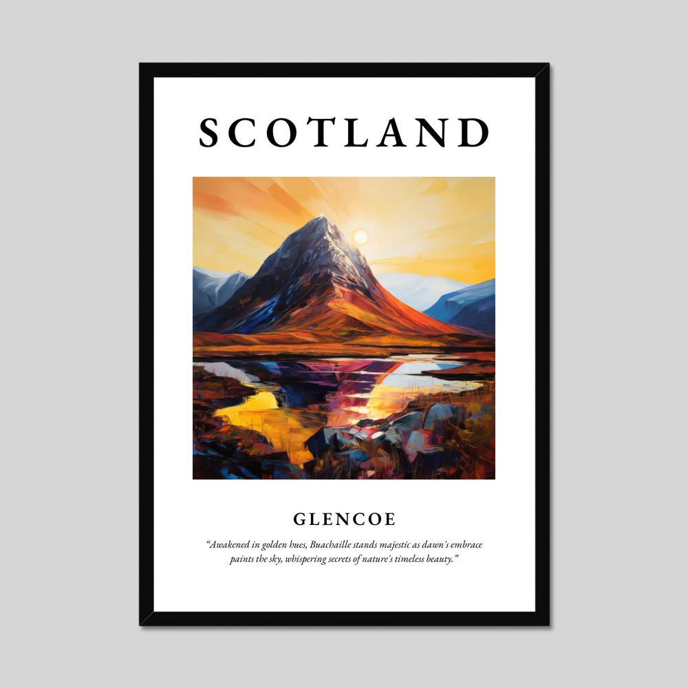 Poster of Glencoe, Scotland.