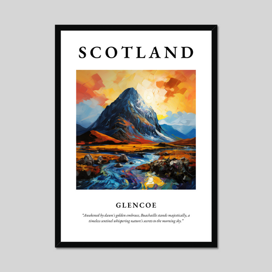 Poster of Glencoe, Scotland.