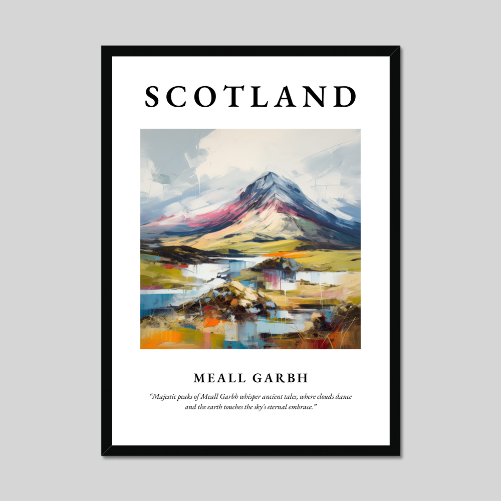 Poster of Meall Garbh, Scotland.