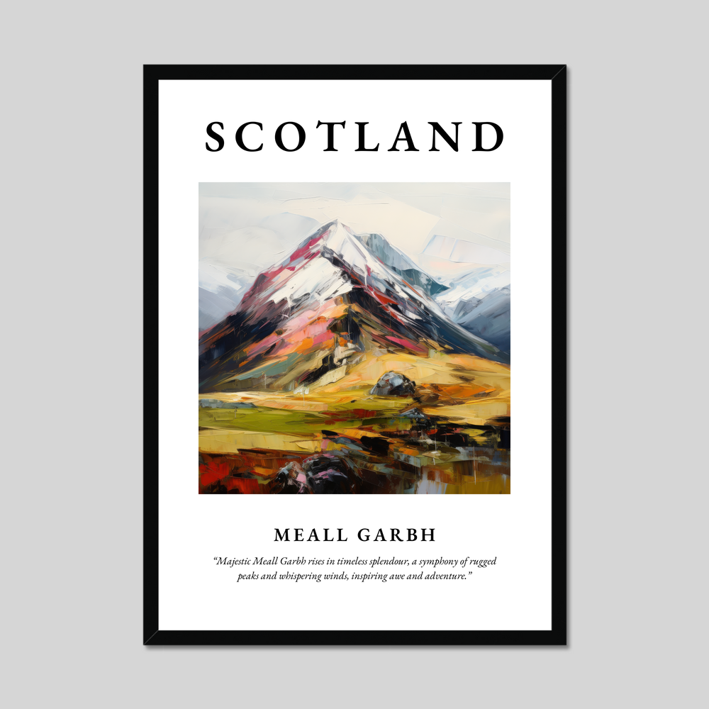 Poster of Meall Garbh, Scotland.