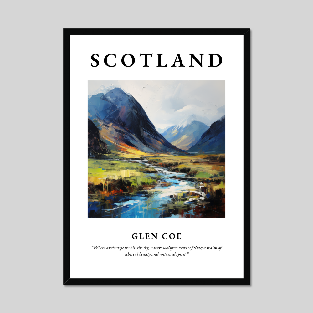 Poster of Glen Coe, Scotland.