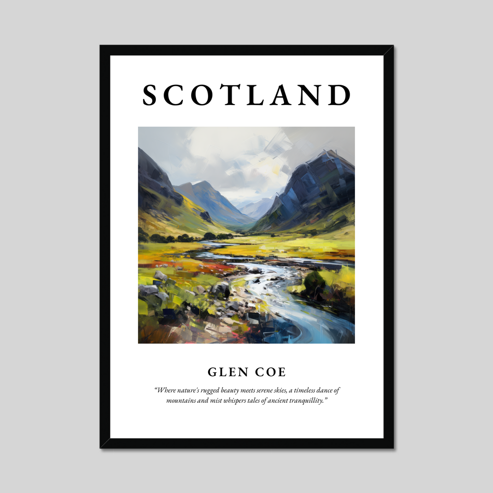 Poster of Glen Coe, Scotland.