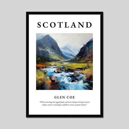 Poster of Glen Coe, Scotland.