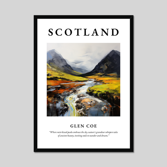 Poster of Glen Coe, Scotland.