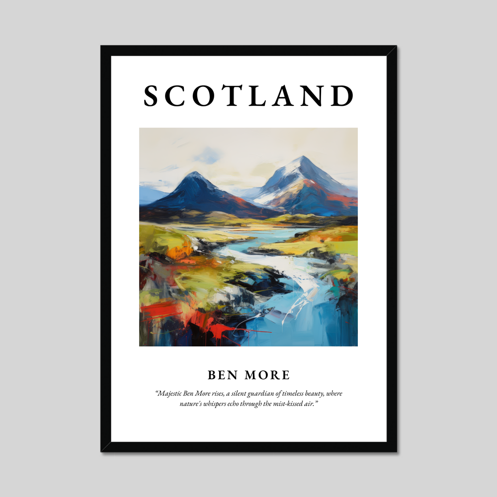 Poster of Ben More, Scotland.