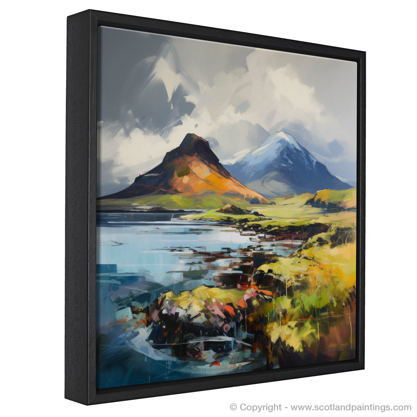 Painting and Art Print of Ben More, Isle of Mull entitled "Expressionist Majesty of Ben More".