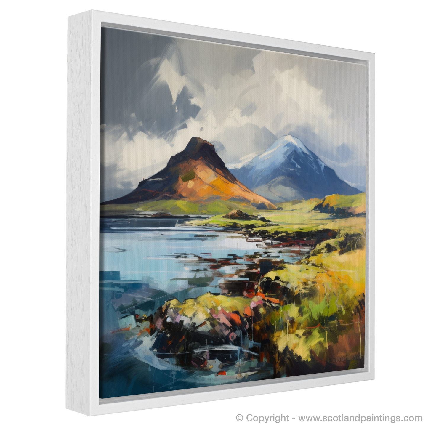 Painting and Art Print of Ben More, Isle of Mull entitled "Expressionist Majesty of Ben More".