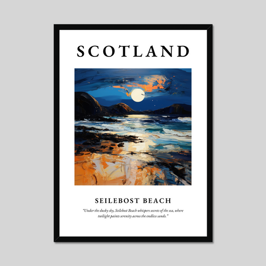 Poster of Seilebost Beach, Scotland.