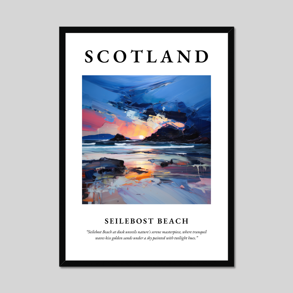 Poster of Seilebost Beach, Scotland.