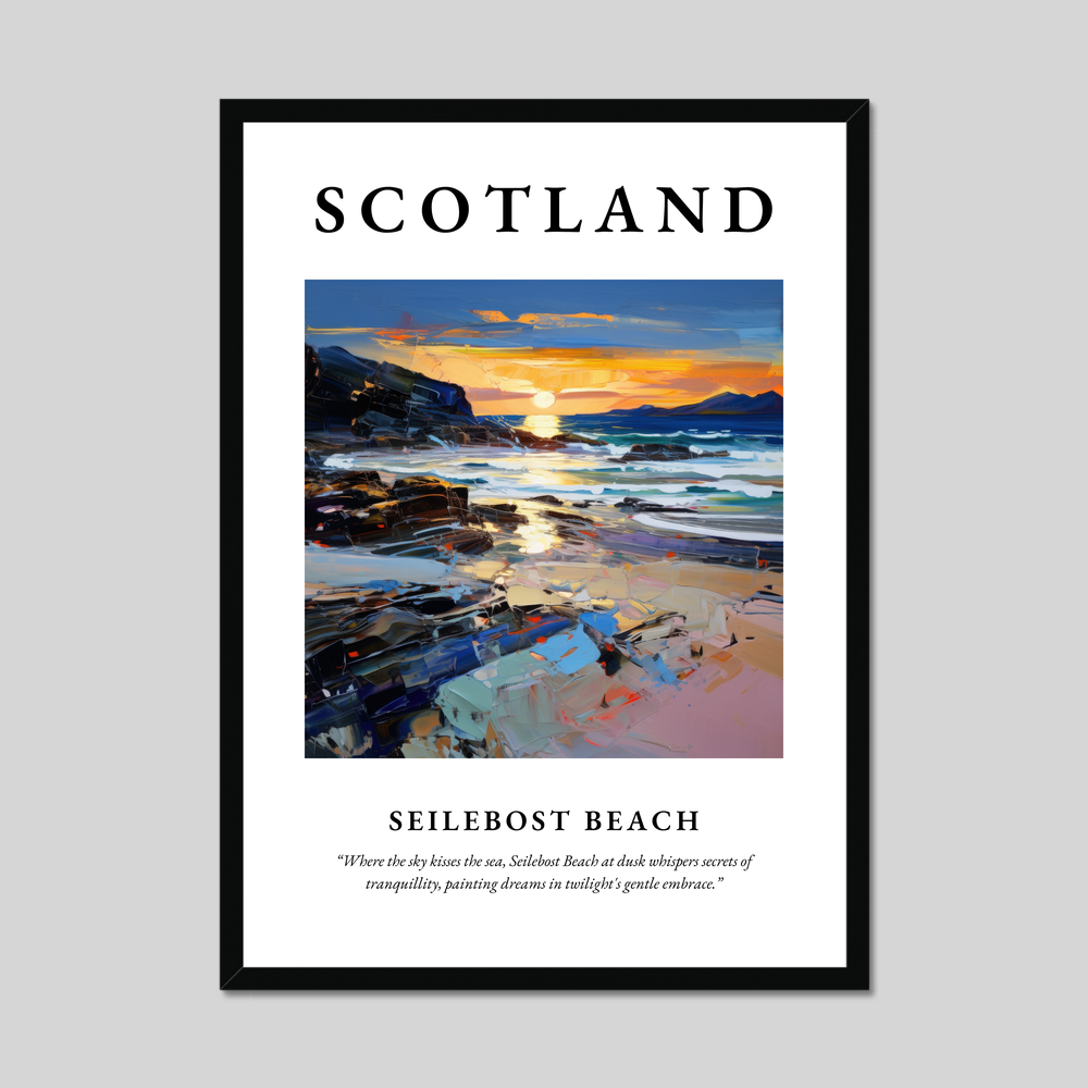 Poster of Seilebost Beach, Scotland.