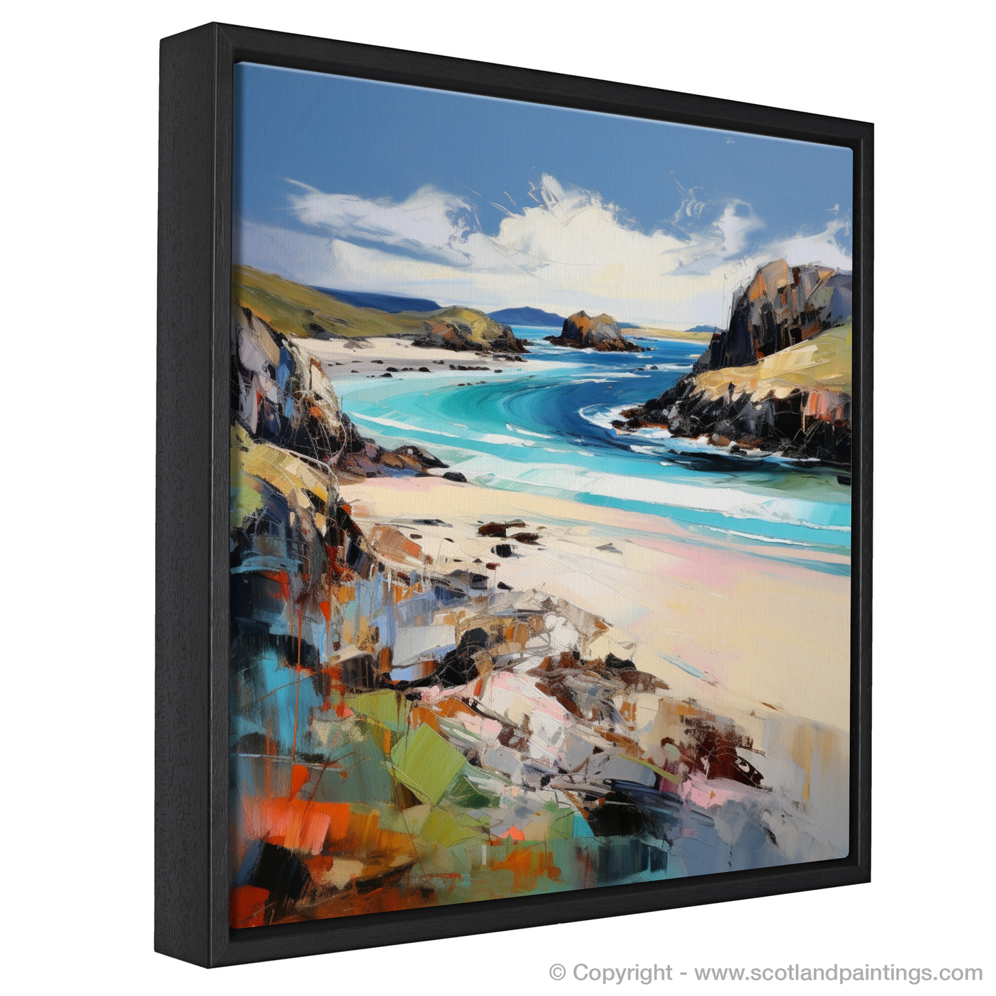 Painting and Art Print of Balnakeil Bay, Durness, Sutherland entitled "Expressionist Ode to Balnakeil Bay".