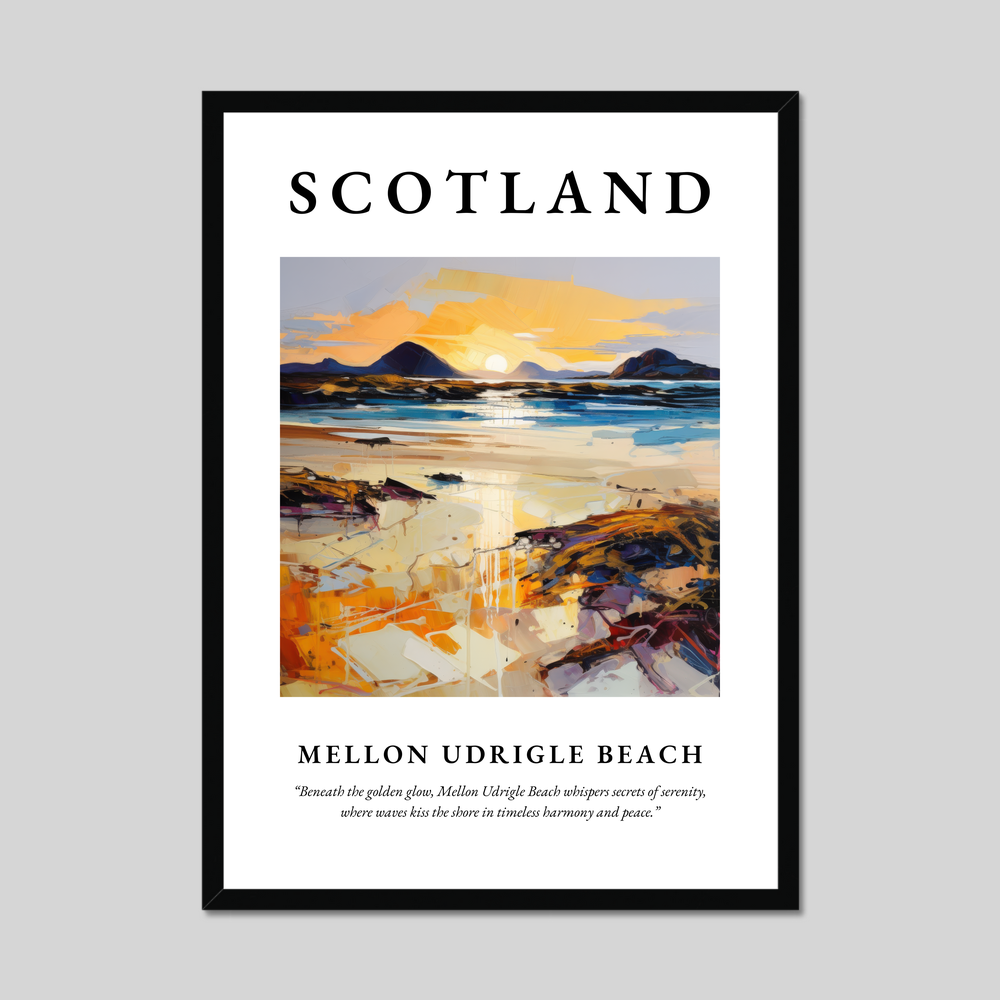 Poster of Mellon Udrigle Beach, Scotland.