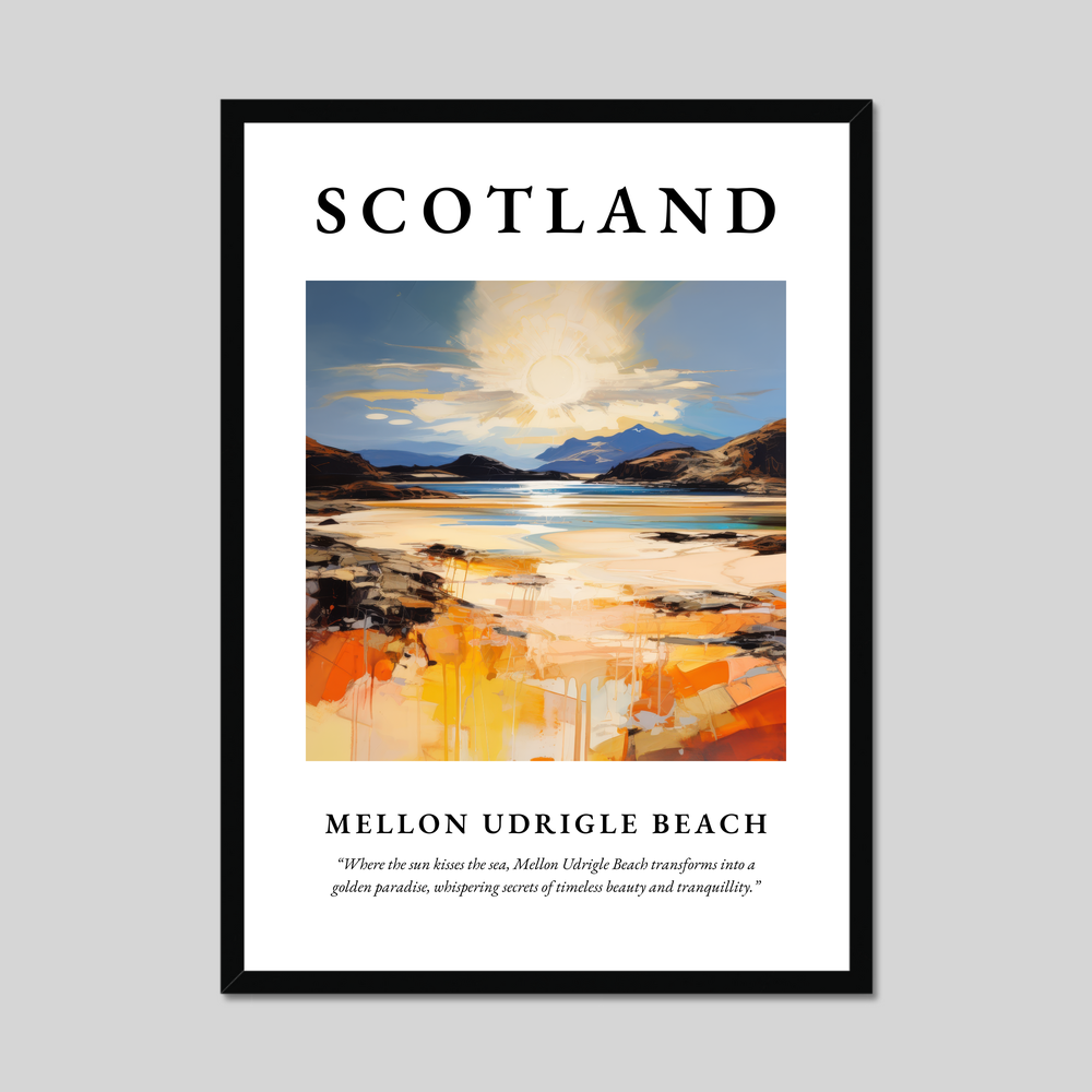 Poster of Mellon Udrigle Beach, Scotland.