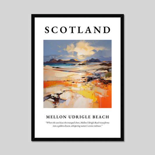 Poster of Mellon Udrigle Beach, Scotland.