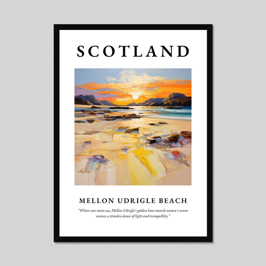 Poster of Mellon Udrigle Beach, Scotland.