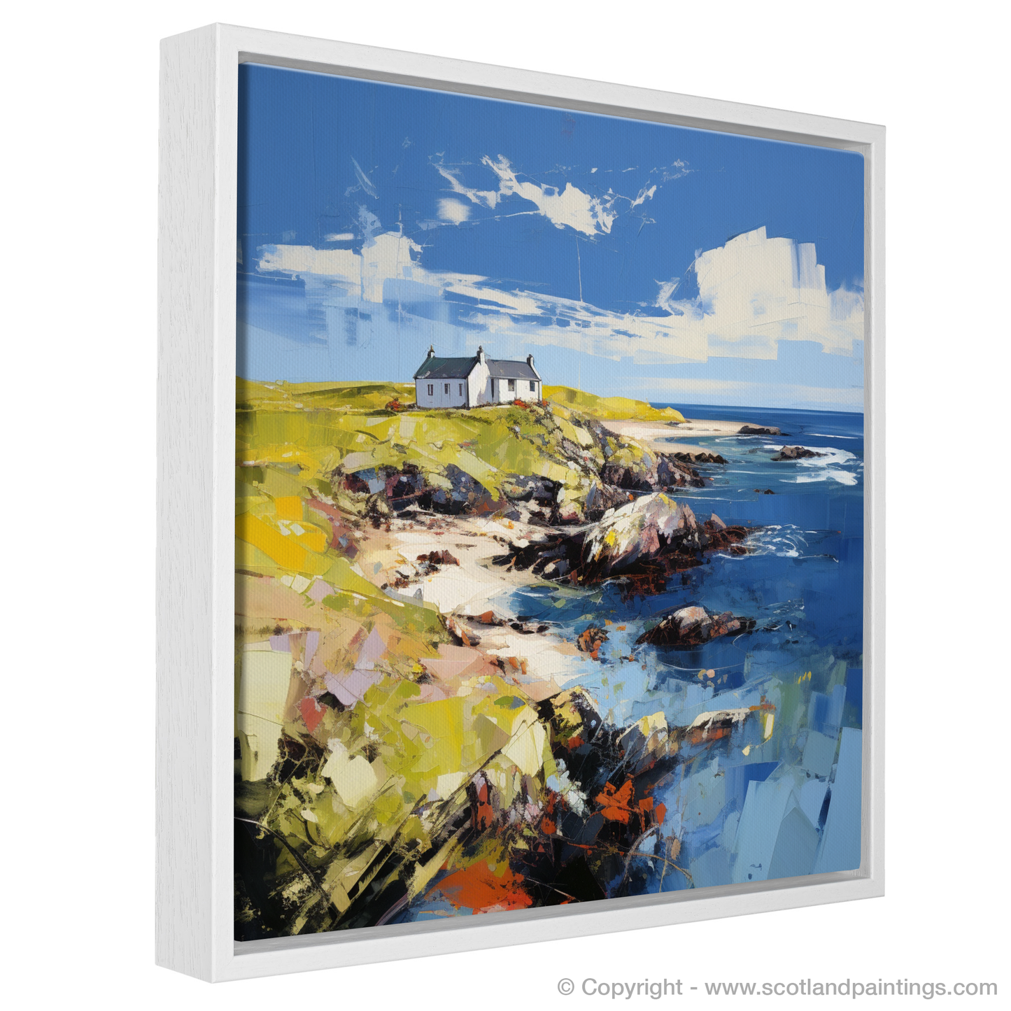 Painting and Art Print of Isle of Islay, Inner Hebrides entitled "Isle of Islay: An Expressionist Ode to Scotland's Wild Coast".