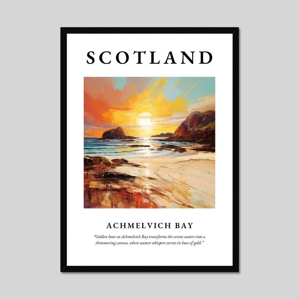 Poster of Achmelvich Bay, Scotland.