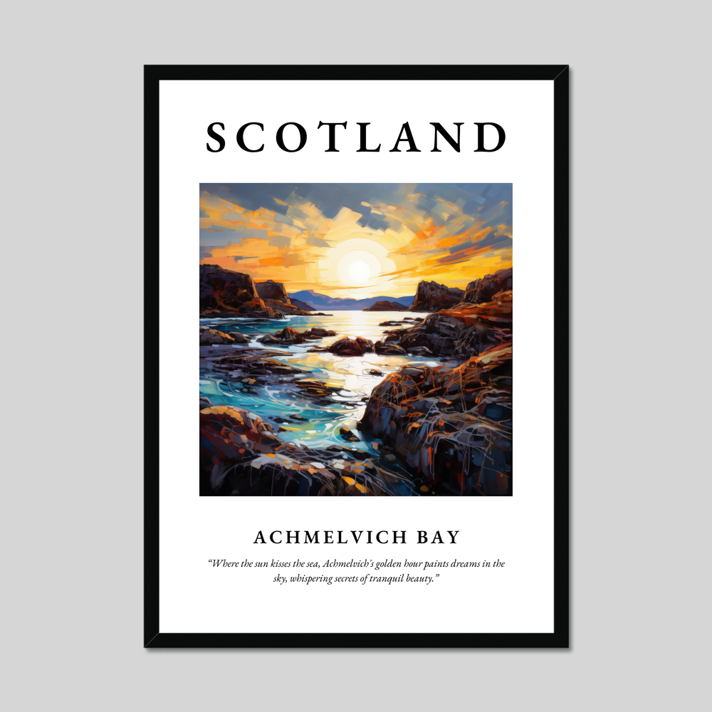 Poster of Achmelvich Bay, Scotland.