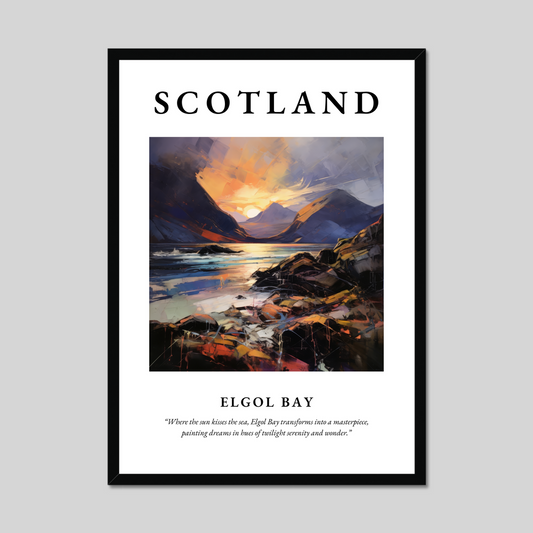 Poster of Elgol Bay, Scotland.