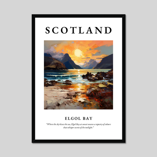 Poster of Elgol Bay, Scotland.