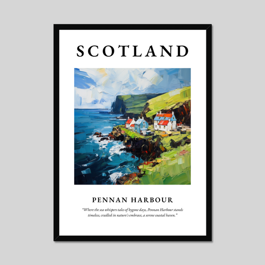 Poster of Pennan Harbour, Scotland.