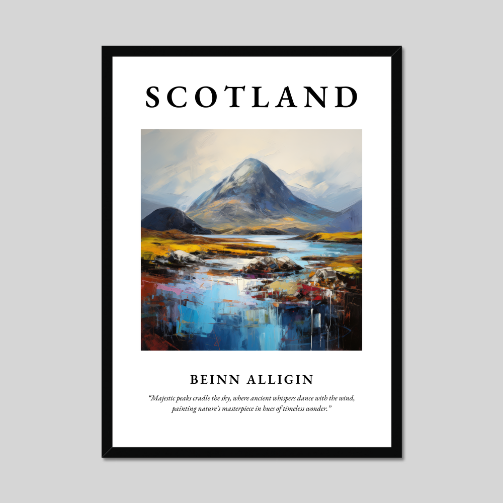 Poster of Beinn Alligin, Scotland.