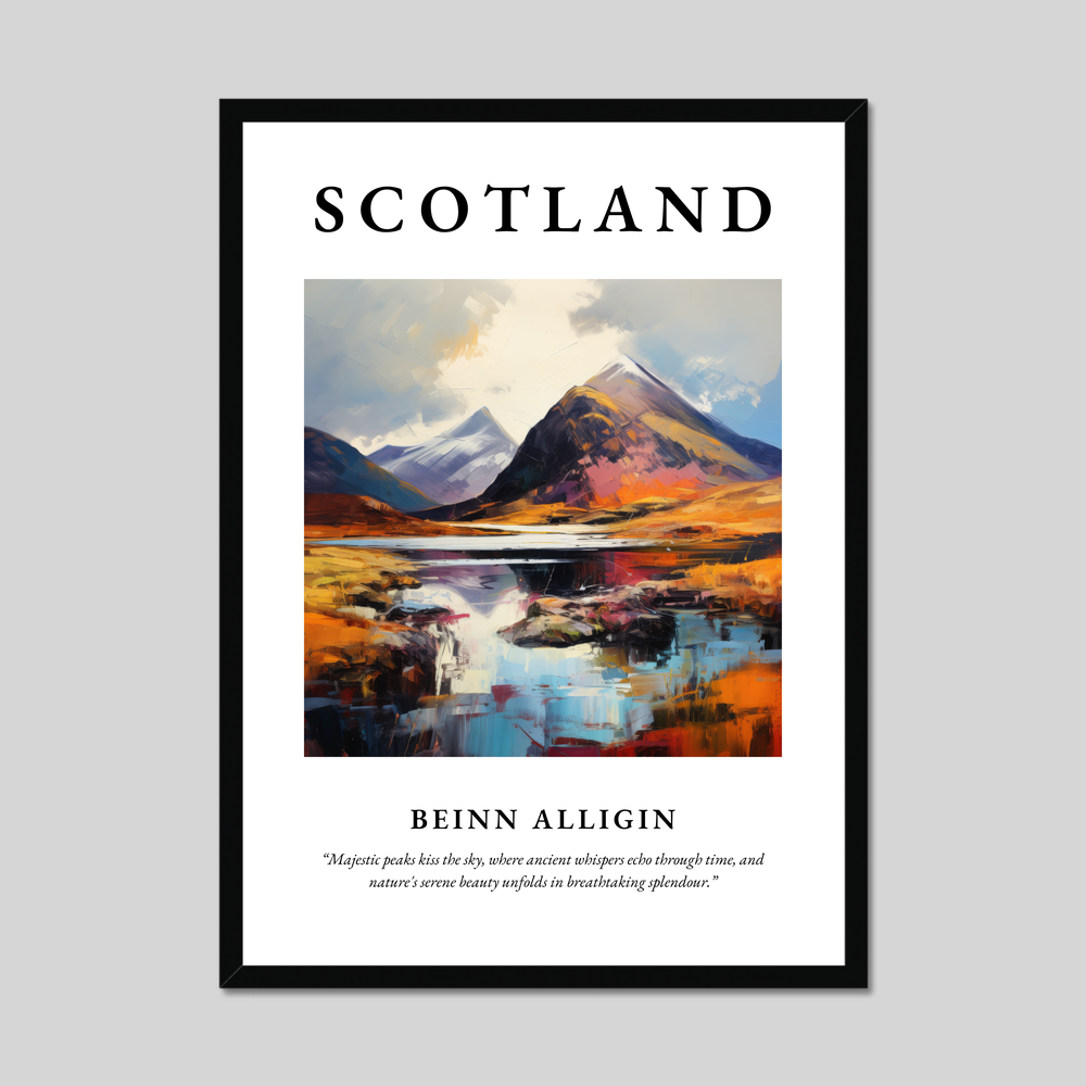 Poster of Beinn Alligin, Scotland.