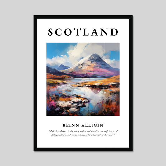 Poster of Beinn Alligin, Scotland.