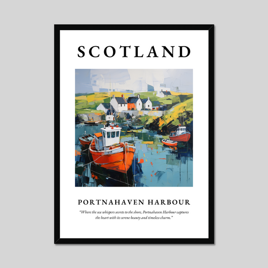 Poster of Portnahaven Harbour, Scotland.