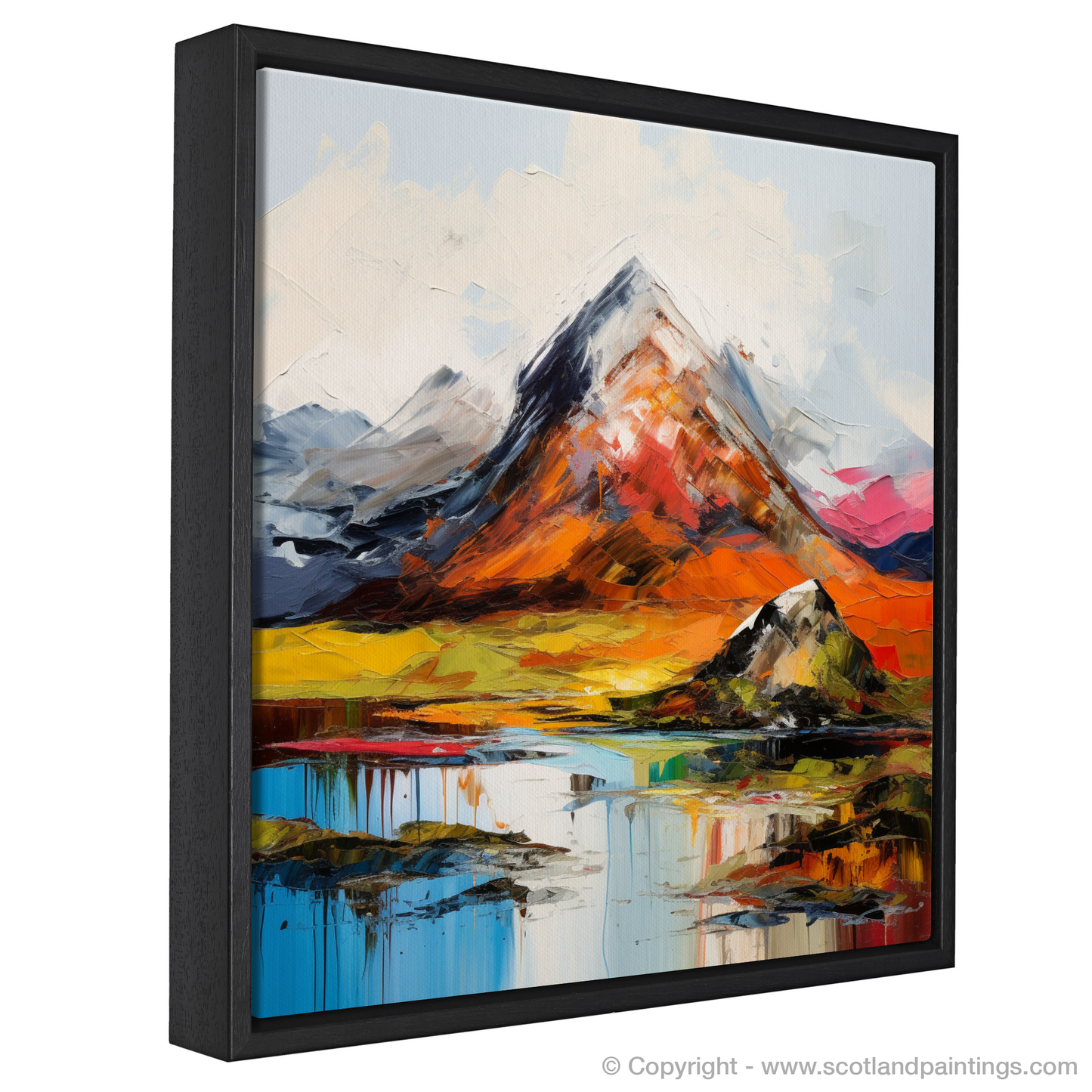 Painting and Art Print of Beinn a' Chròin entitled "Majestic Embers of Beinn a' Chròin".