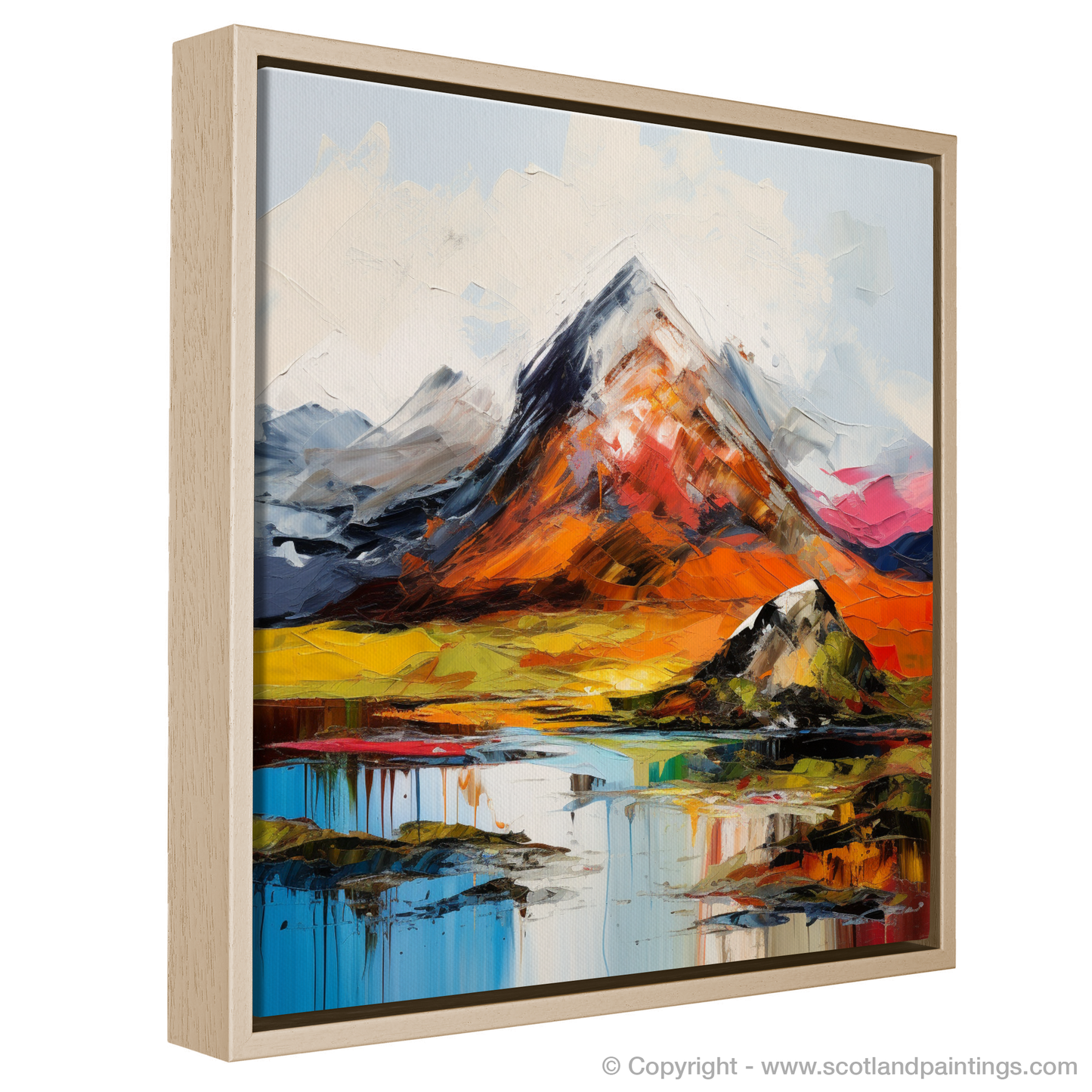 Painting and Art Print of Beinn a' Chròin entitled "Majestic Embers of Beinn a' Chròin".