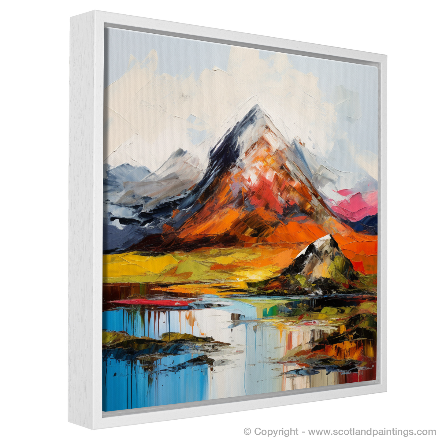 Painting and Art Print of Beinn a' Chròin entitled "Majestic Embers of Beinn a' Chròin".