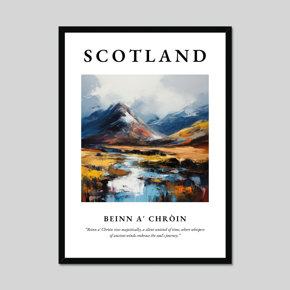 Poster of Beinn a' Chròin, Scotland.