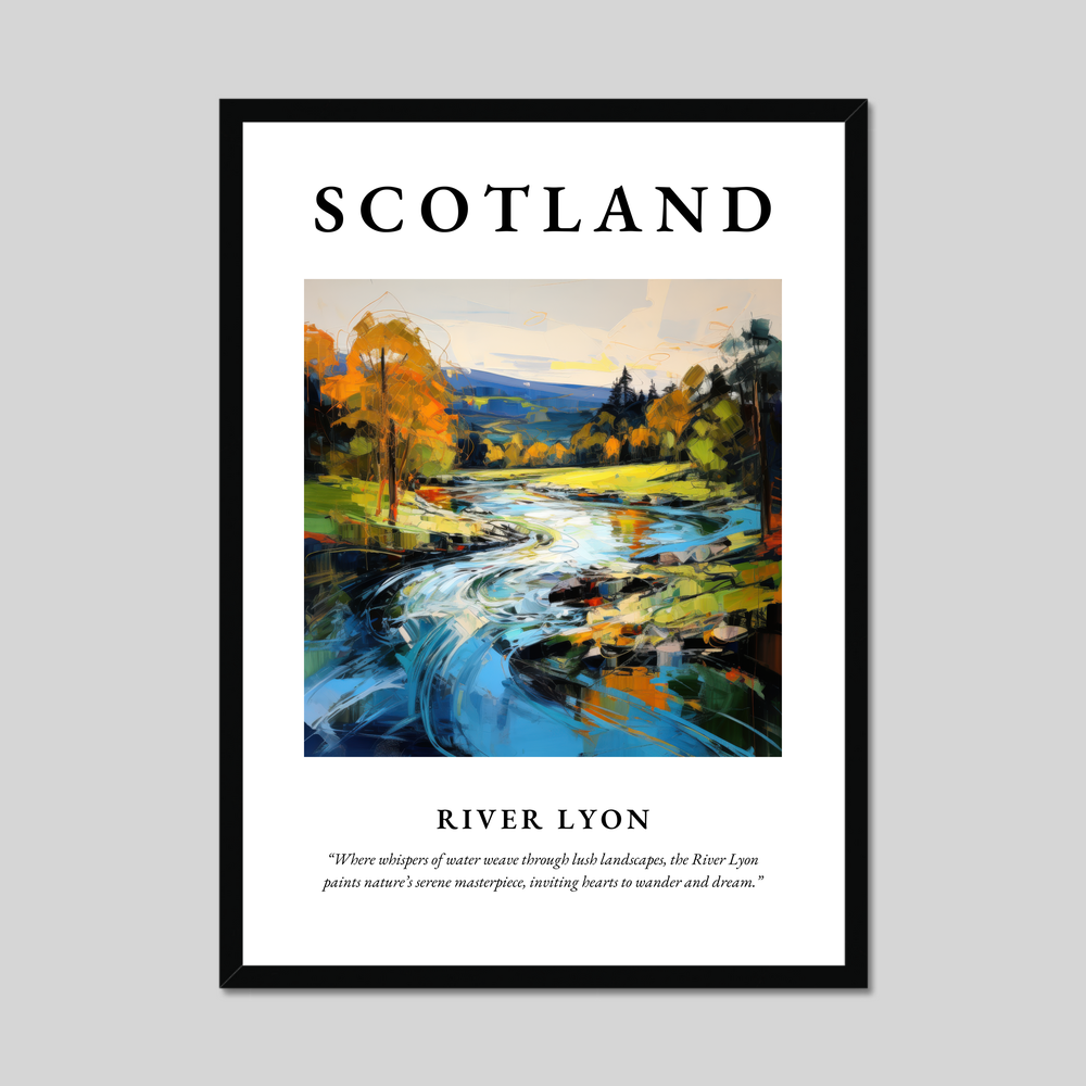 Poster of River Lyon, Scotland.