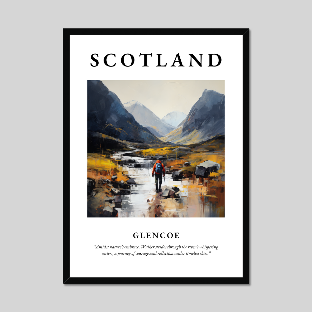 Poster of Glencoe, Scotland.