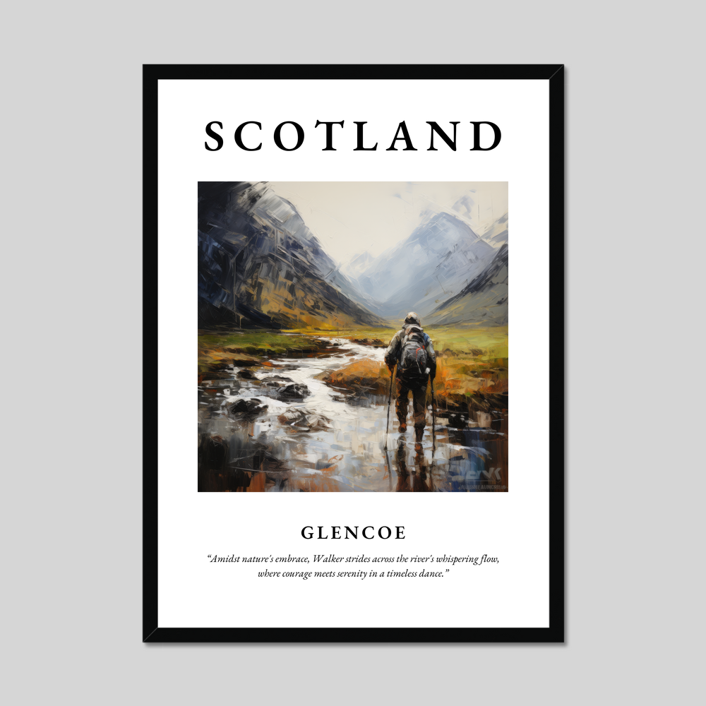 Poster of Glencoe, Scotland.