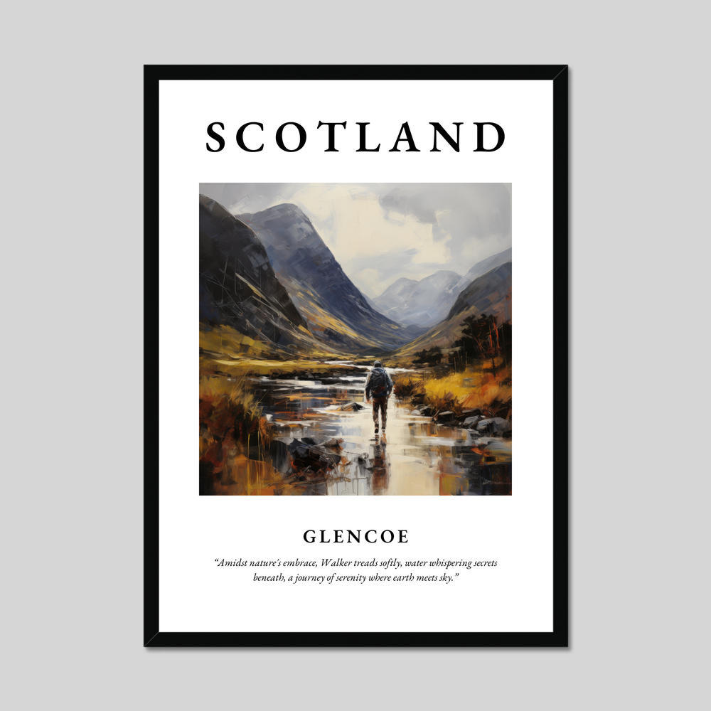 Poster of Glencoe, Scotland.