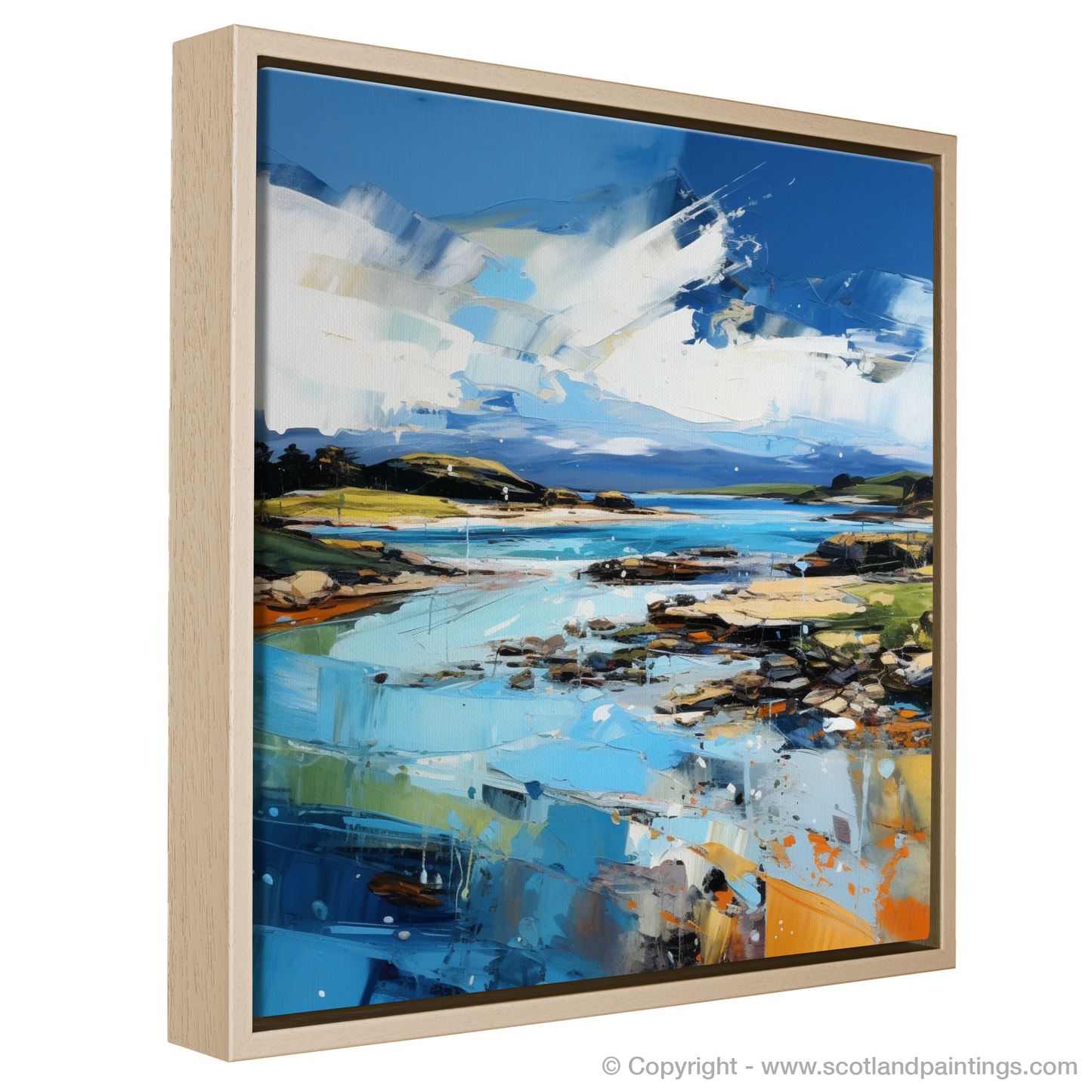 Painting and Art Print of Largo Bay, Fife entitled "Largo Bay's Wild Splendour".