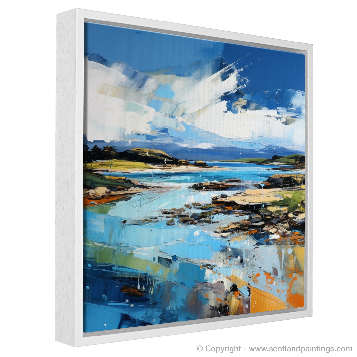 Painting and Art Print of Largo Bay, Fife entitled "Largo Bay's Wild Splendour".