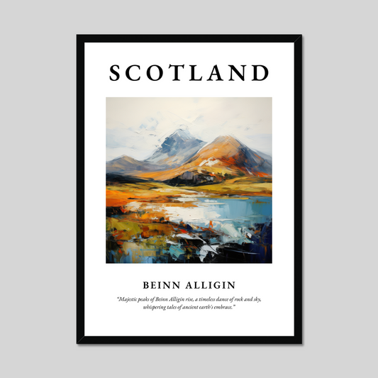 Poster of Beinn Alligin, Scotland.